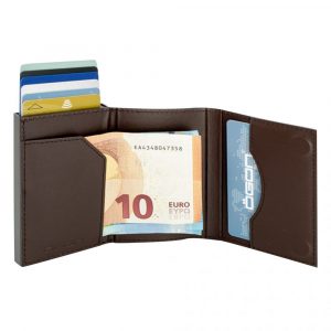Carteira Ögon Porta-cartões Cascade Aluminio Castanho 3760127770046