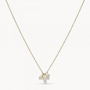 Colar Fossil Fresh Water Pearl chain Gold JF03809710