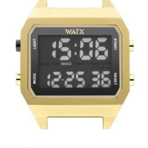 Relógio Watx Metal Digital Matt Silver & Black 34,5mm WXCA4104