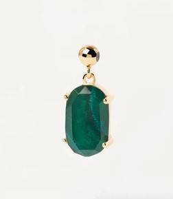 Encaixe Pdpaola Malachite Transformation Dourado Oval CH01-013-U