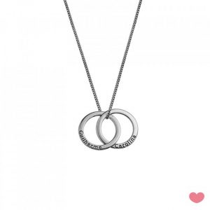 Colar Passion 2 Argolas Personalizável PPRS-0020