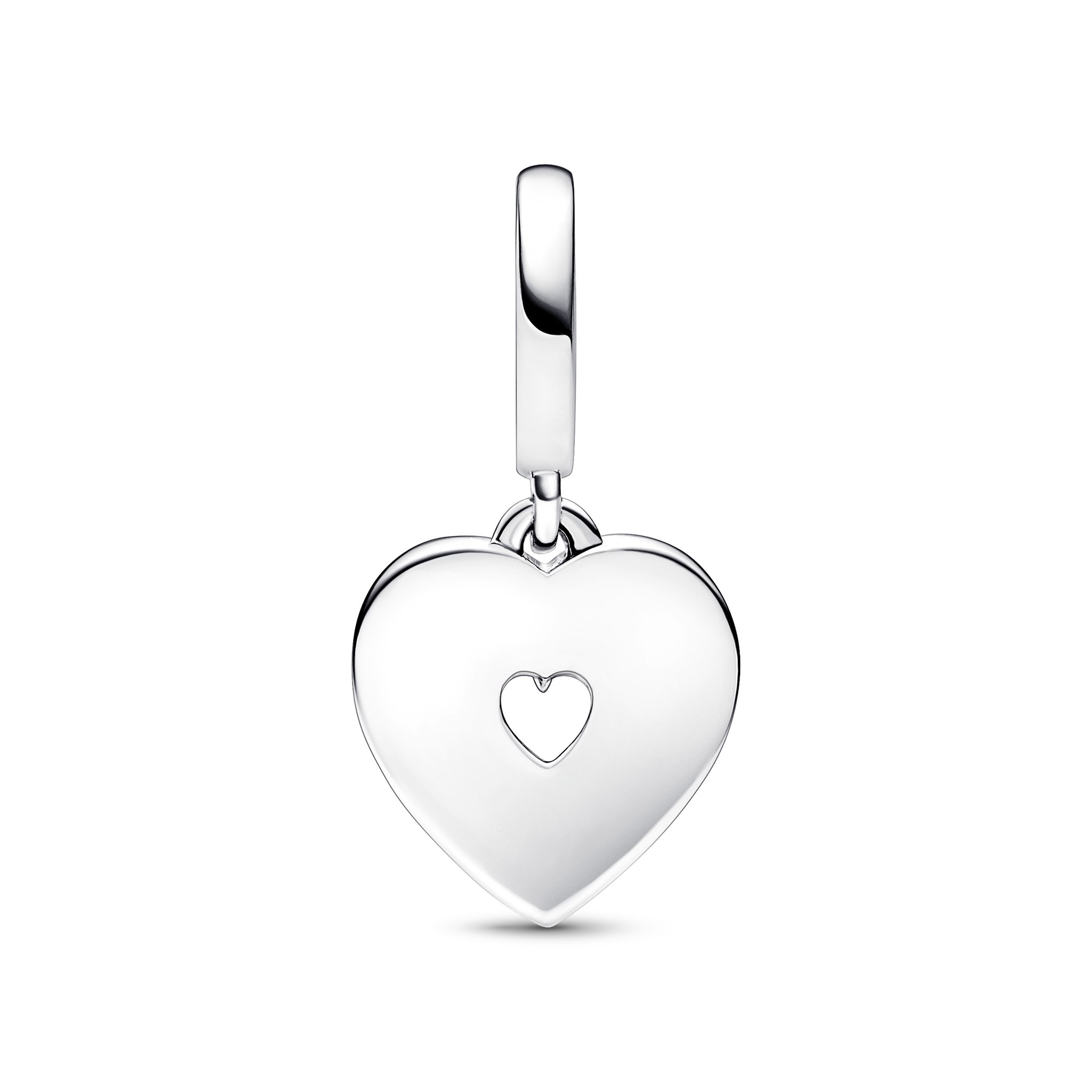 Encaixe Pandora Mum Heart Double Dangle Bioresin Mother Of Pearl Zircon792649C01 - Image 2