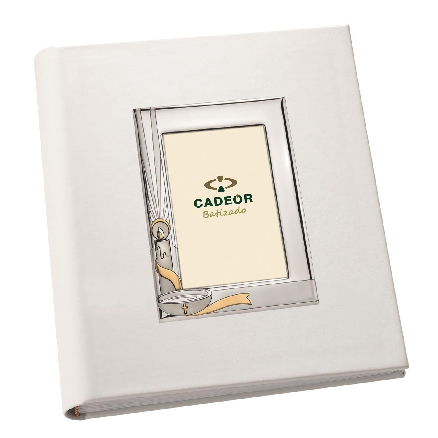 Album PVD Moldura Batismo Bicolor Vela Pia 20X25cm A38AE723/20A