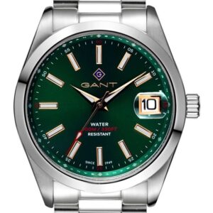 Relógio Gant Eastham 42 3H Verde Aço Prateado G161006