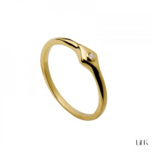 Anel Link Dourado Blogger Style Glow 1LINK-1361A