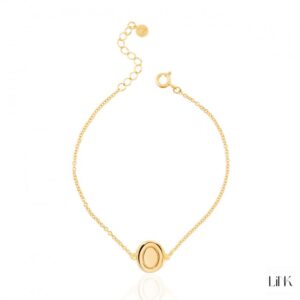 Pulseira Link Dourado Signature Óvulo 1LINK-1702C.D