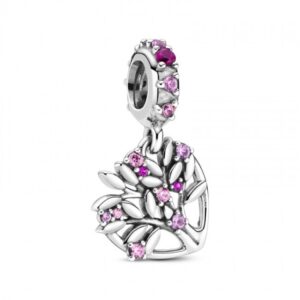 Encaixe Pandora Family Tree Árvore Vida Zirconias Mix Rosa Pingente 799153C01