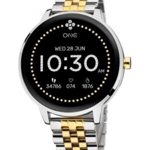 Relógio One Smartwatch Queencall Bicolor Links OSW0027SL32D
