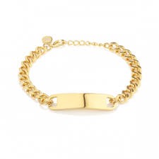 Pulseira Radiant Barbela Chapa Dourada IPoro Boxer RH000054