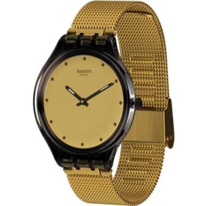 Relógio Swatch “Skinmoka” Dourado SVOC100M