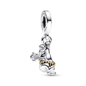 Encaixe Pandora Disney 100 Aniversary Baloo Silver & 14K Gold Dangle 792682C01