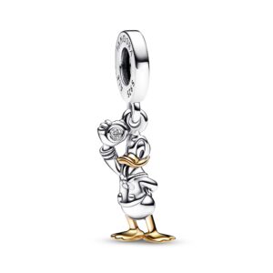 Encaixe Pandora Disney 100º Donald Duck Silver & 14K Gold-plated 792683C01