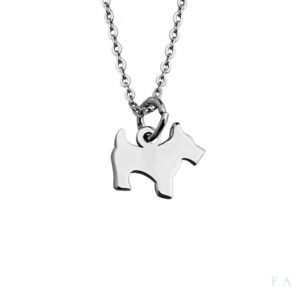 Colar FA Cra. Cão Chapa Corrente 1CL-FL060E