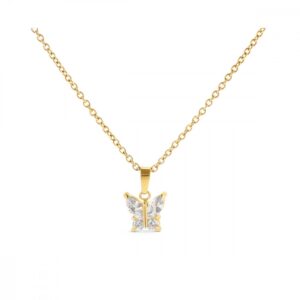 Colar One Butterfly Crystal OJBN03G