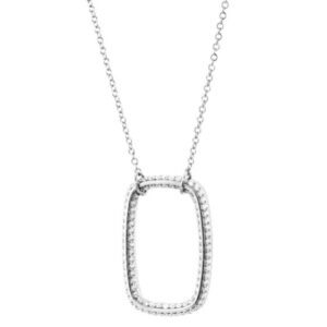 Colar Link Argola Rect Zirconias 1LINK-C2107339