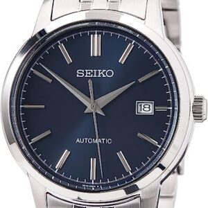 Relógio Seiko Neo Classic Automático 3 Ponteiros Azul Aço SRPH87K1