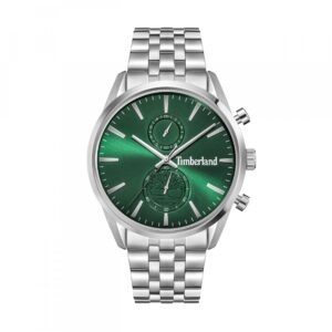 Relógio Timberland Sheepscot 3H m/verde b/aço prateado TDWGI0068703