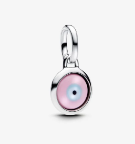 Berloque Pandora Engravable Evil eye Mini Dangle Murano Glass 793693C00