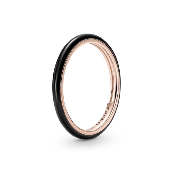 Aliança Pandora Me Rose Black Enamel 189655C01