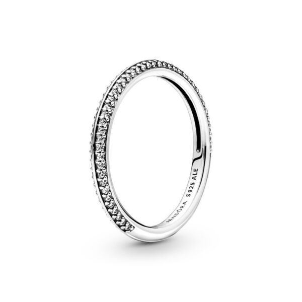 Aliança Pandora Me Sparkling Pavé Zirconias 199679C01