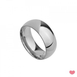 Aliança Passion classic 1/2 Cana Polida 8mm 1AL-FL0013