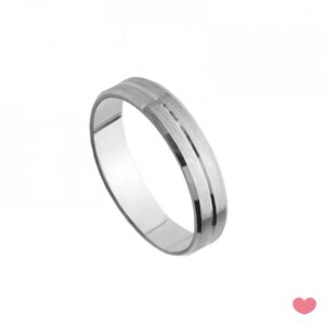 Aliança Passion Statement Fio Centro Acet 4mm 1AL-MF0007