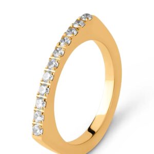 Anel Melano FR Amelia CZ Cristal GD FR57GDCR052