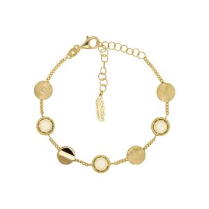 Pulseira Eugénio Campos Leveza Verde Dourado 103.B415.D.7.00