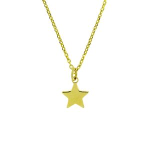 Colar Dourado Estrela Chapa A018105/D