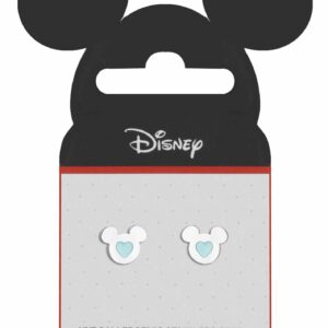 Brincos Disney Mickey Coração Azul E600200NUL.TP MC100B7