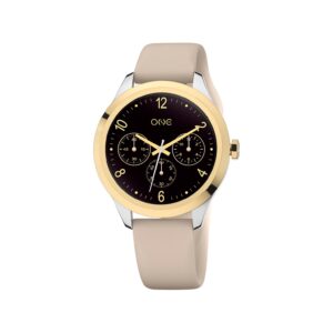 Relógio One Smartwatch Mini Bicolor Silicone Bege OSW0025BS52D
