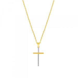 Colar Police Bicolor Wrangell II Cross 50cm PEAGN0010903