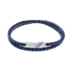 Pulseira Tommy Hilfiger Trança Azul Dupla 2790470