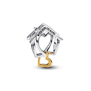 Encaixe Pandora Shine Home Coração 14k Gold-Plated 764145C00