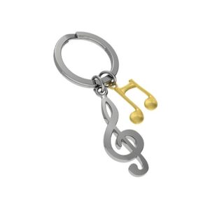 Porta-Chaves Metamorphose Clave Sol/ Nota Musical Dourada MTM992-01