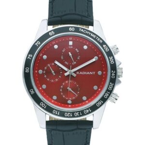 Relógio Radiant Canárias Tachymetro M.Vermelho Pele Preta RA617708