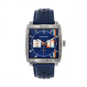 Relógio Radiant Steve Quadrado M. Azul Pele Azul RA679703