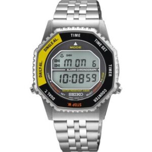 Relógio Seiko Digital Sports Rotocall Preto Amarelo SMGG17P1