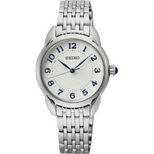 Relógio Seiko Ladies Quartzo Classico M.Branco Nºs Azuis SUR561P1