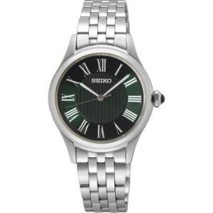 Relógio Seiko Ladies Quartzo M. Verde Nºs romanos SUR611P1