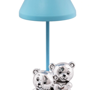 Candeeiro Luz Presença Ursinhos 22cm Azul 4BI-DHBA4229-03A