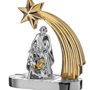 Presépio/Sagrada Família PVD Bicolor Estrela 9,5X10,5cm 4PR-MA3432.MORO