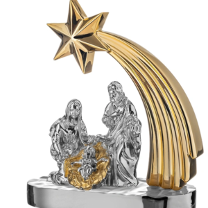 Presépio/Sagrada Família PVD Bicolor Estrela 15X16,5cm 4PR-MA3437.MORO