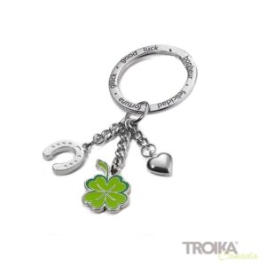 Porta-Chaves Troika 3 Amuletos Sorte KR13-06/CH