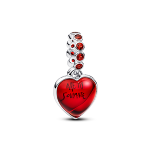Berloque Pandora Heart Double Danglee Salsa Red Crystal Murano Glass 794429C01