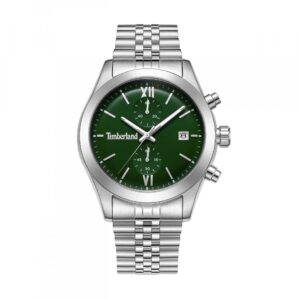 Relógio Timberland Riporge Crono m/verde b/aço prateado TDWGI0075205
