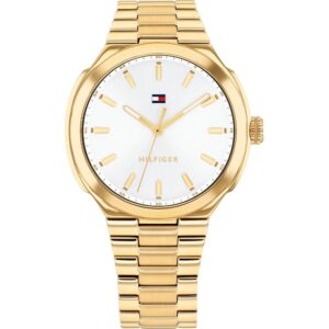 Relógio Tommy Hilfiger Dourado Georgia M. Branco 1782819
