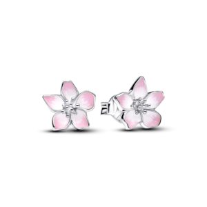 Brincos Pandora Cherry Blossom Esmalte Rosa Torn 294370C01