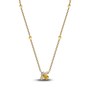 Colar Pandora Shine Bee 14k gold-Plated Vibrant Yellow 364560C01-45