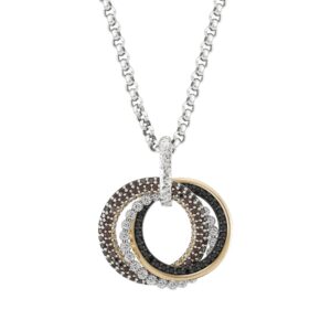 Berloque Tashi New York Ouro e Prata MT.PE.0108.0029